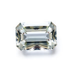 Moissanite 1PC Small 6x9 MM Emerald Faceted White Genuine Man Made Loose Gemstones