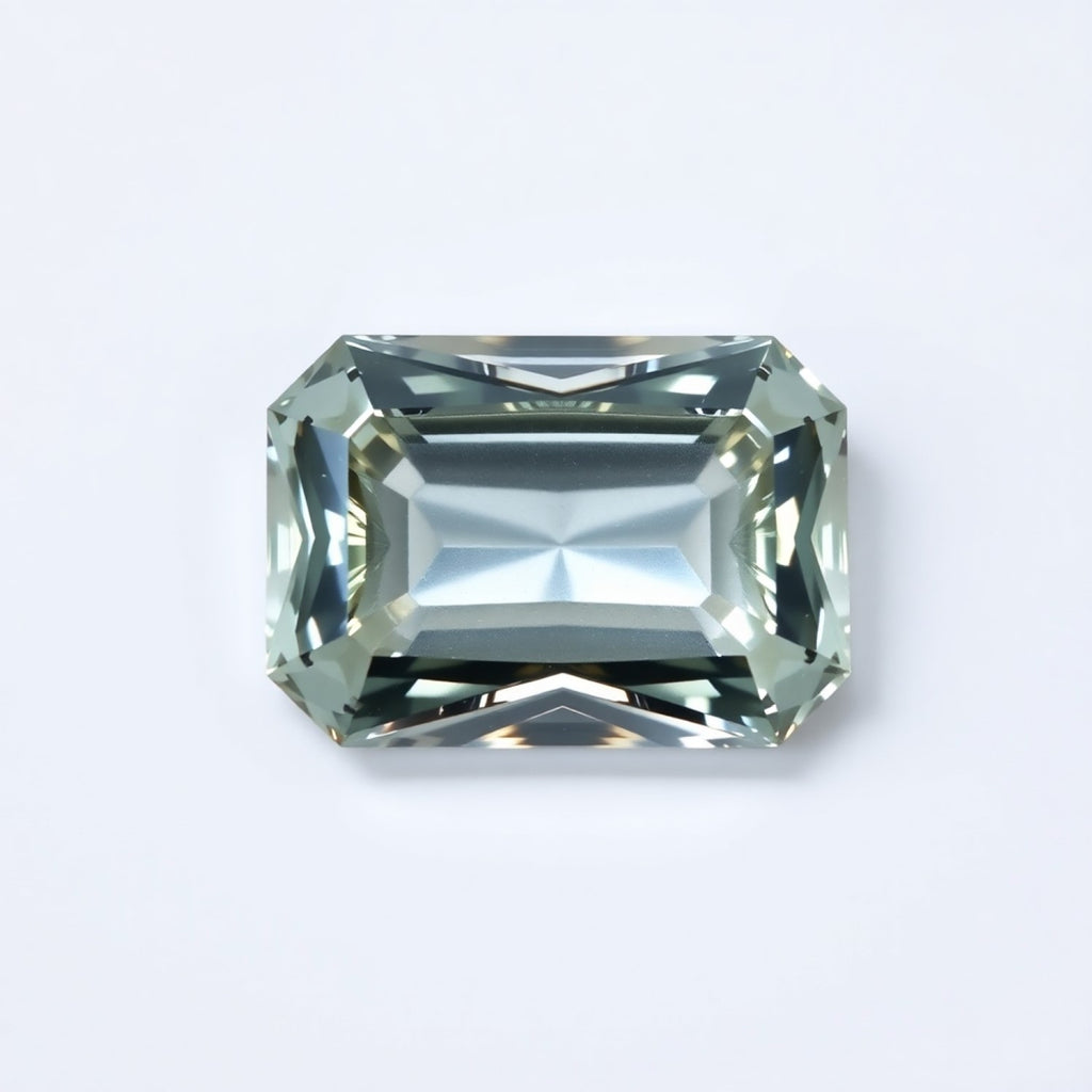 Moissanite 1PC Small 6x9 MM Emerald Faceted White Genuine Man Made Loose Gemstones