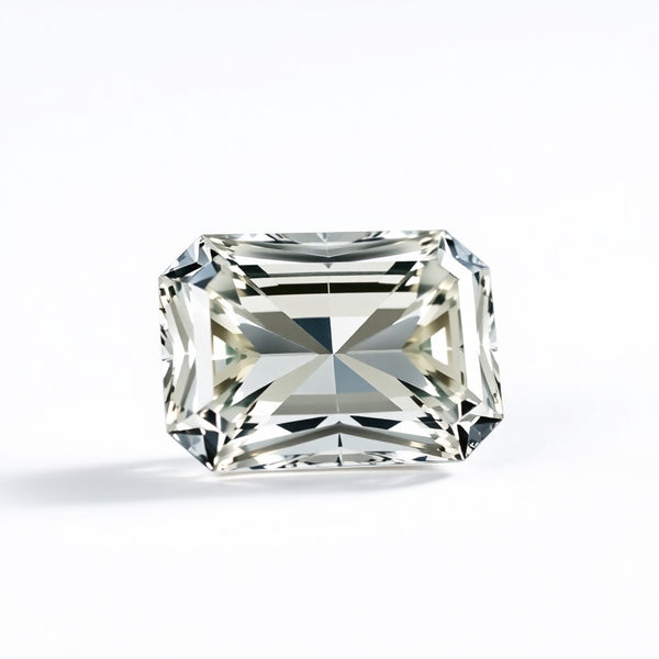 Moissanite 1PC Small 7x9 MM Emerald Faceted White Superior Man Made Gems