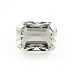 Moissanite 1PC Small 7x9 MM Emerald Faceted White Superior Man Made Gems