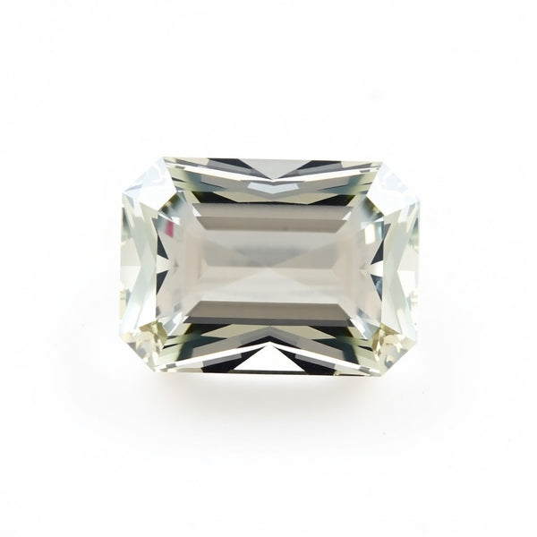 Moissanite 1PC Medium 8x10 MM Emerald Faceted White Fiery Man Made Loose Gemstone