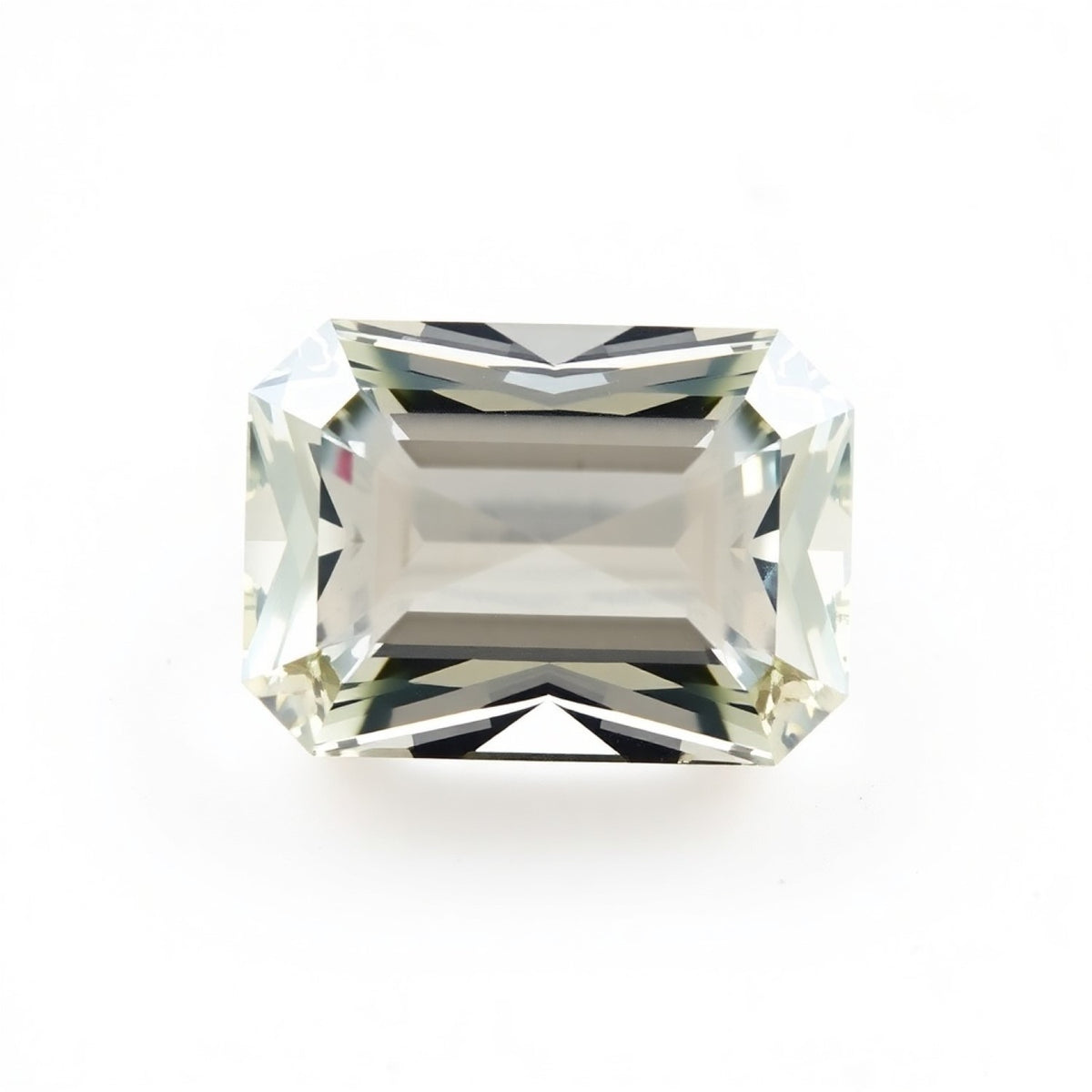 Moissanite 1PC Medium 8x10 MM Emerald Faceted White Fiery Man Made Loose Gemstone