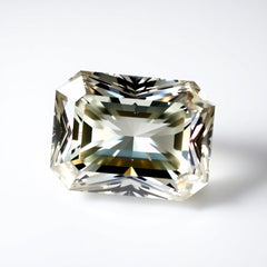 Moissanite 1PC Medium 8x10 MM Emerald Faceted White Fiery Man Made Loose Gemstone