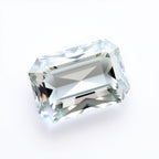 Moissanite 1PC Large 8x12 MM Emerald Faceted White Sparkling Man Made Gems