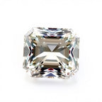 Moissanite 1PC Large 8x12 MM Emerald Faceted White Sparkling Man Made Gems
