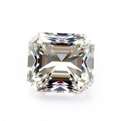 Moissanite 1PC Large 8x12 MM Emerald Faceted White Sparkling Man Made Gems