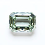 Moissanite 1PC Large 9x11 MM Emerald Faceted White Brilliant Man Made Loose Gemstones
