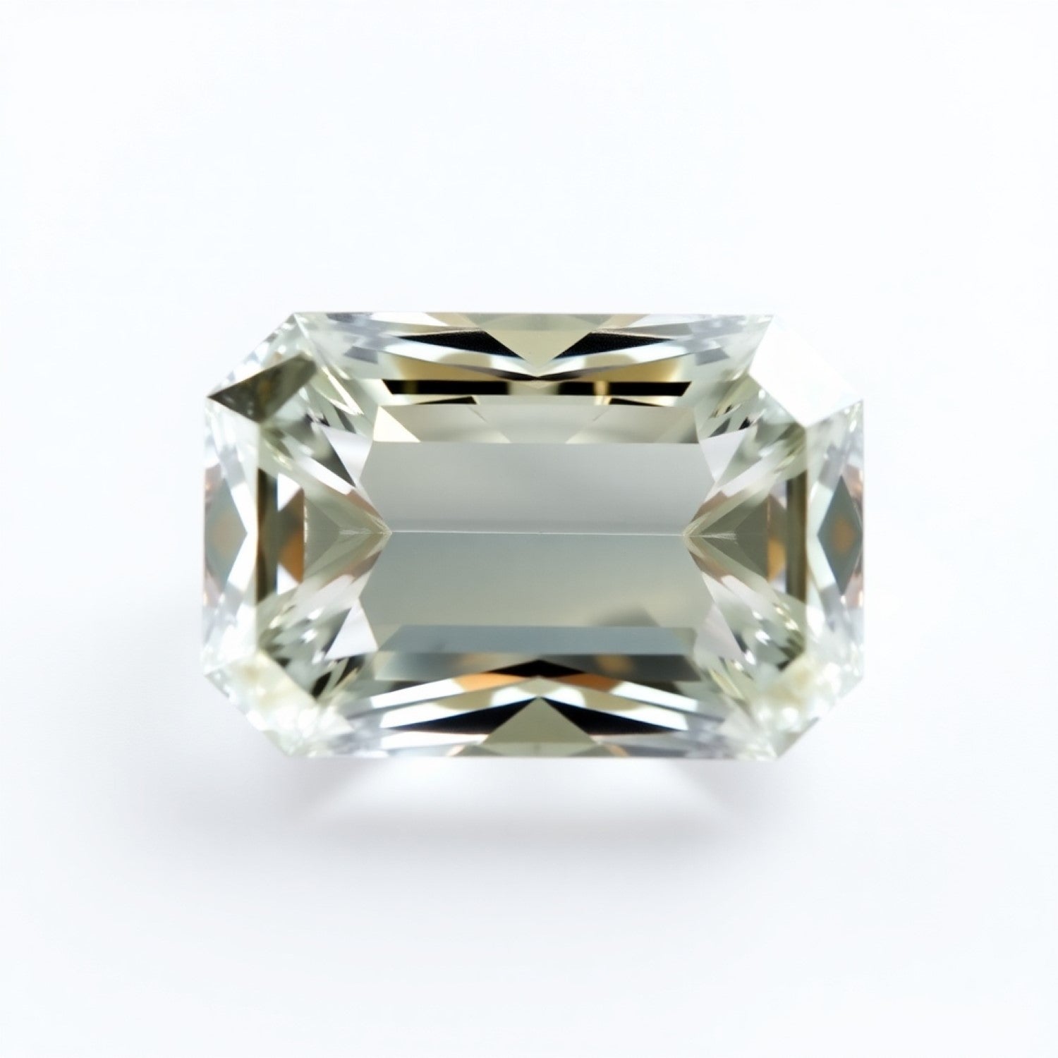 Moissanite 1PC Large 9x11 MM Emerald Faceted White Brilliant Man Made Loose Gemstones