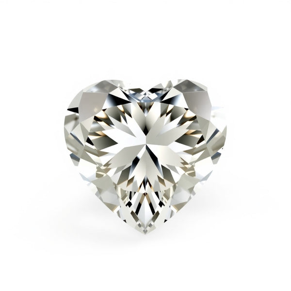Moissanite 1PC Large 10x10 MM Heart Faceted White Shine Man Made Loose Gems