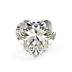 Moissanit 1PC Groß 10x10 MM Herz Facettiert Weiß Glanz Künstliche Lose Edelsteine