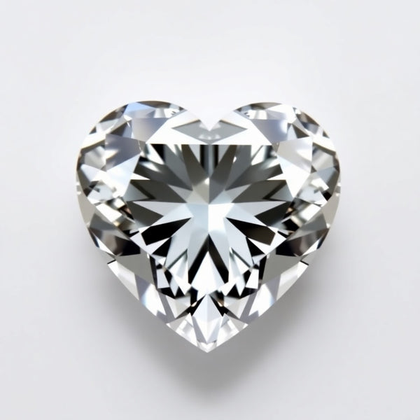 Moissanite 1PC Large 10x10 MM Heart Faceted White Shine Man Made Loose Gems