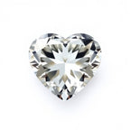 Moissanite 1PC Large 11x11 MM Heart Faceted White Fine Man Made Loose Gemstone