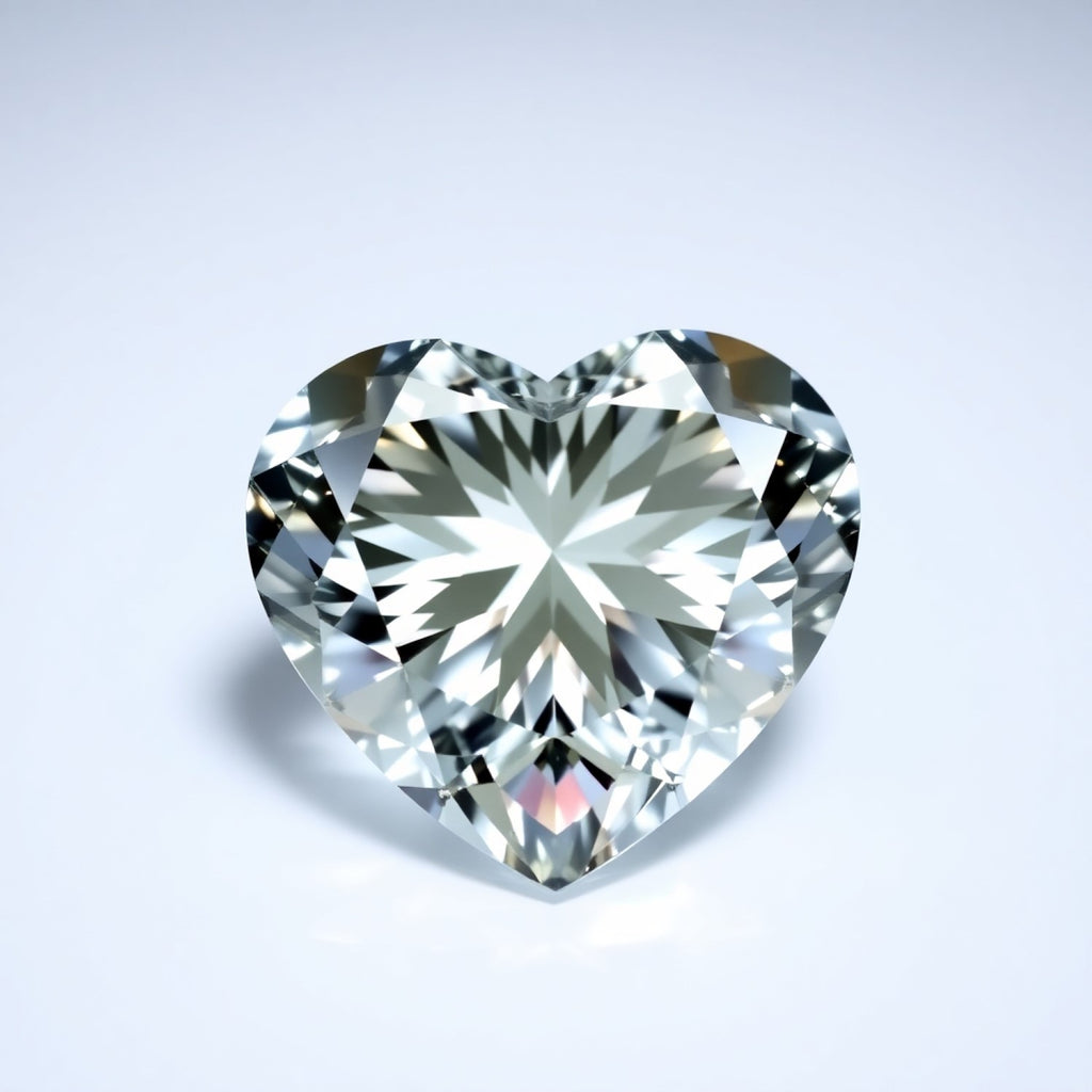 Moissanite 1PC Large 11x11 MM Heart Faceted White Fine Man Made Loose Gemstone