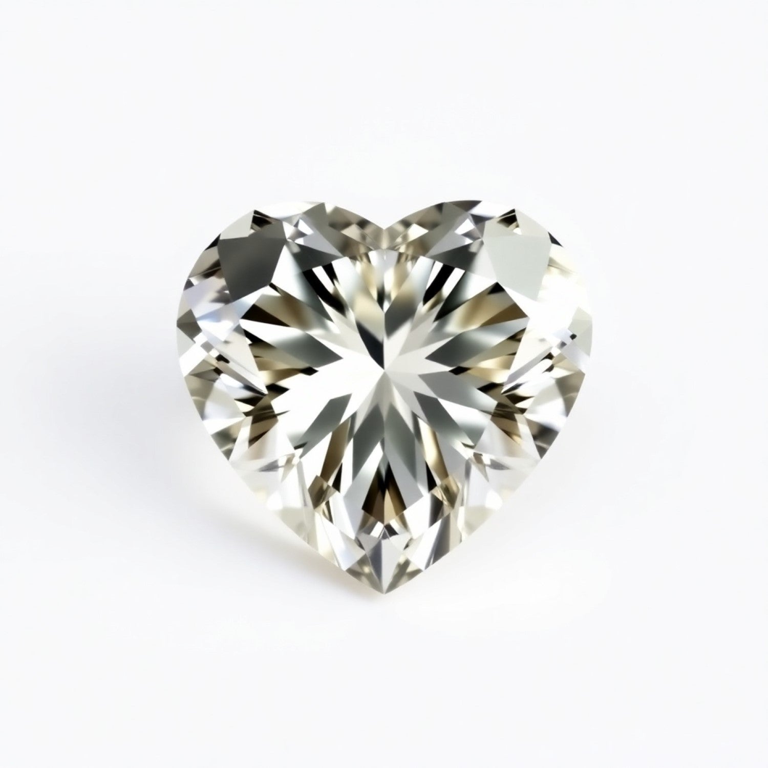 Moissanite 1PC Chunky 13x13 MM Heart Faceted White Natural Man Made Gems