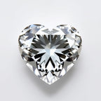 Moissanite 1PC Chunky 14x14 MM Heart Faceted White Genuine Man Made Loose Gems