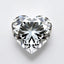 Moissanite 1PC Chunky 14x14 MM Heart Faceted White Genuine Man Made Loose Gems