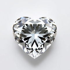 Moissanite 1PC Chunky 14x14 MM Heart Faceted White Genuine Man Made Loose Gems