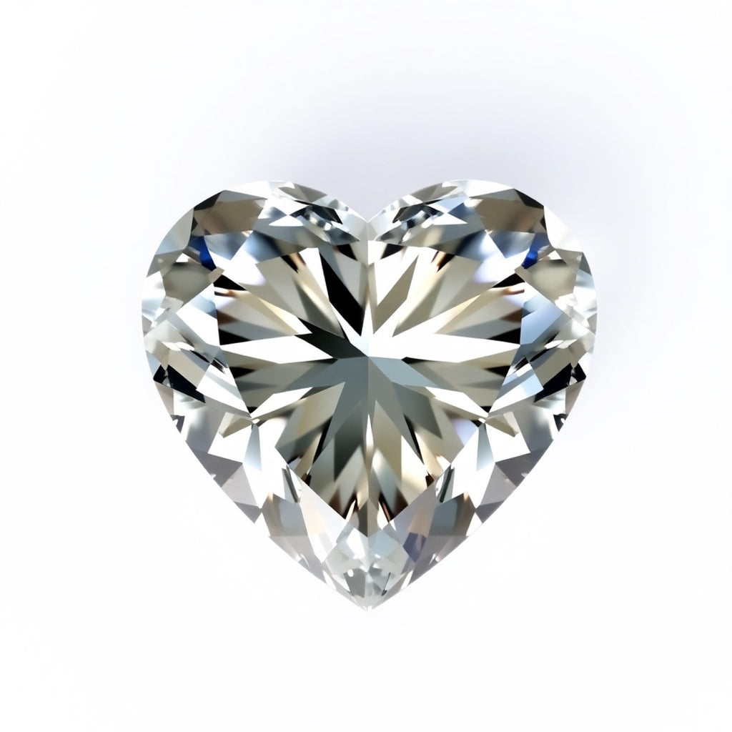 Moissanite 1PC Chunky 15x15 MM Heart Faceted White Superior Man Made Loose Gemstone
