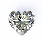 Moissanite 1PC Chunky 15x15 MM Heart Faceted White Superior Man Made Loose Gemstone