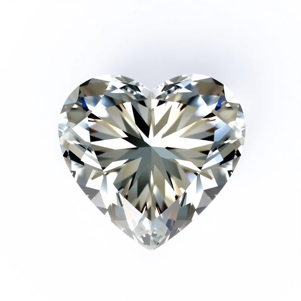 Moissanite 1PC Chunky 15x15 MM Heart Faceted White Superior Man Made Loose Gemstone