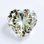 Moissanite 1PC Chunky 15x15 MM Heart Faceted White Superior Man Made Loose Gemstone