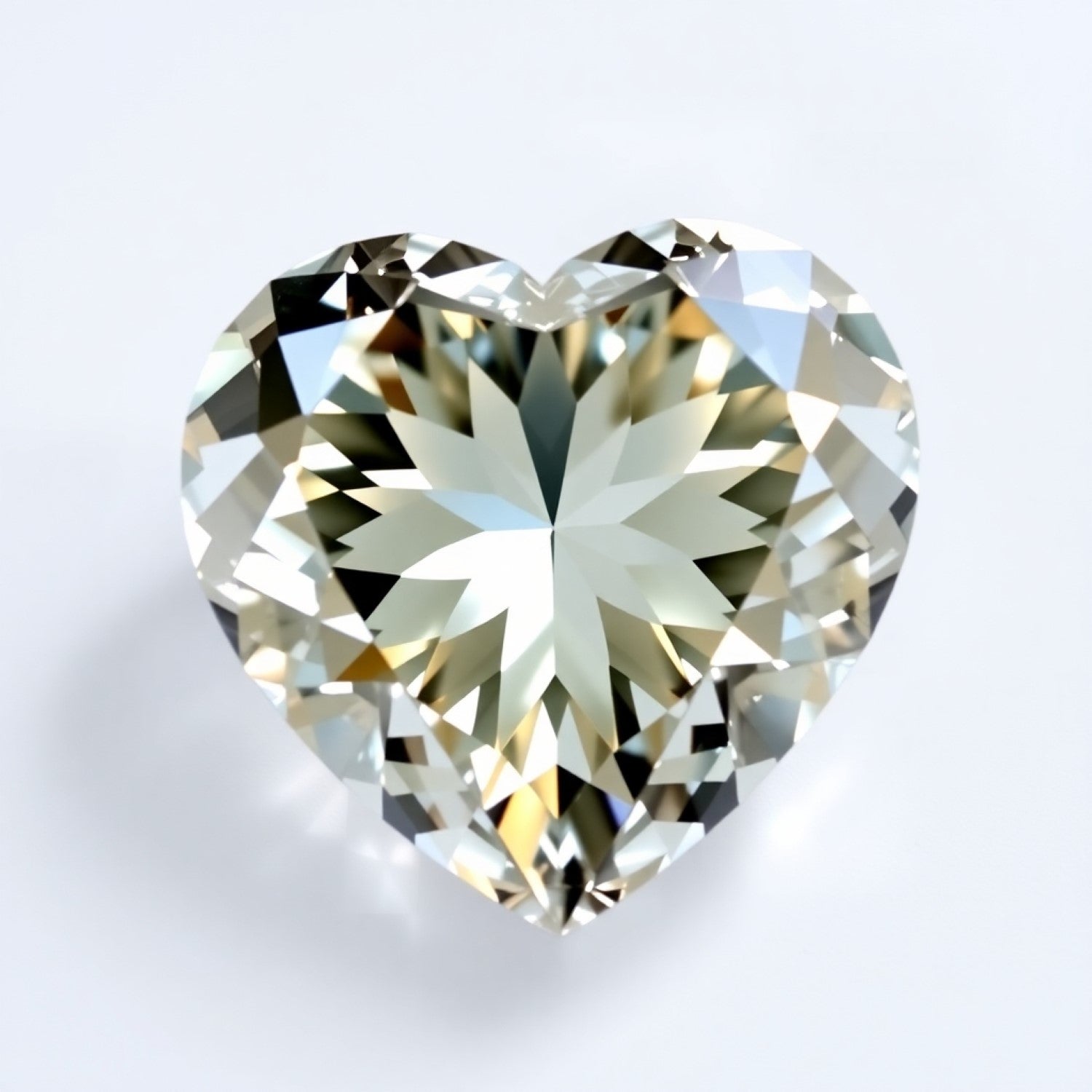 Moissanite 1PC Chunky 15x15 MM Heart Faceted White Superior Man Made Loose Gemstone