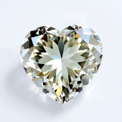 Moissanit 1PC Chunky 15x15 MM Herz Facettiert Weiß Superior Man Made Lose Edelstein