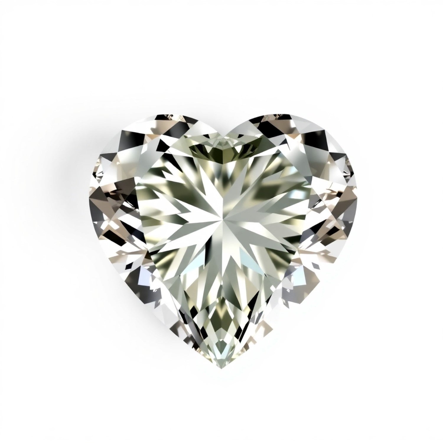 Moissanite 1PC Chunky 16x16 MM Heart Faceted White Pure Man Made Loose Gemstones メイン画像