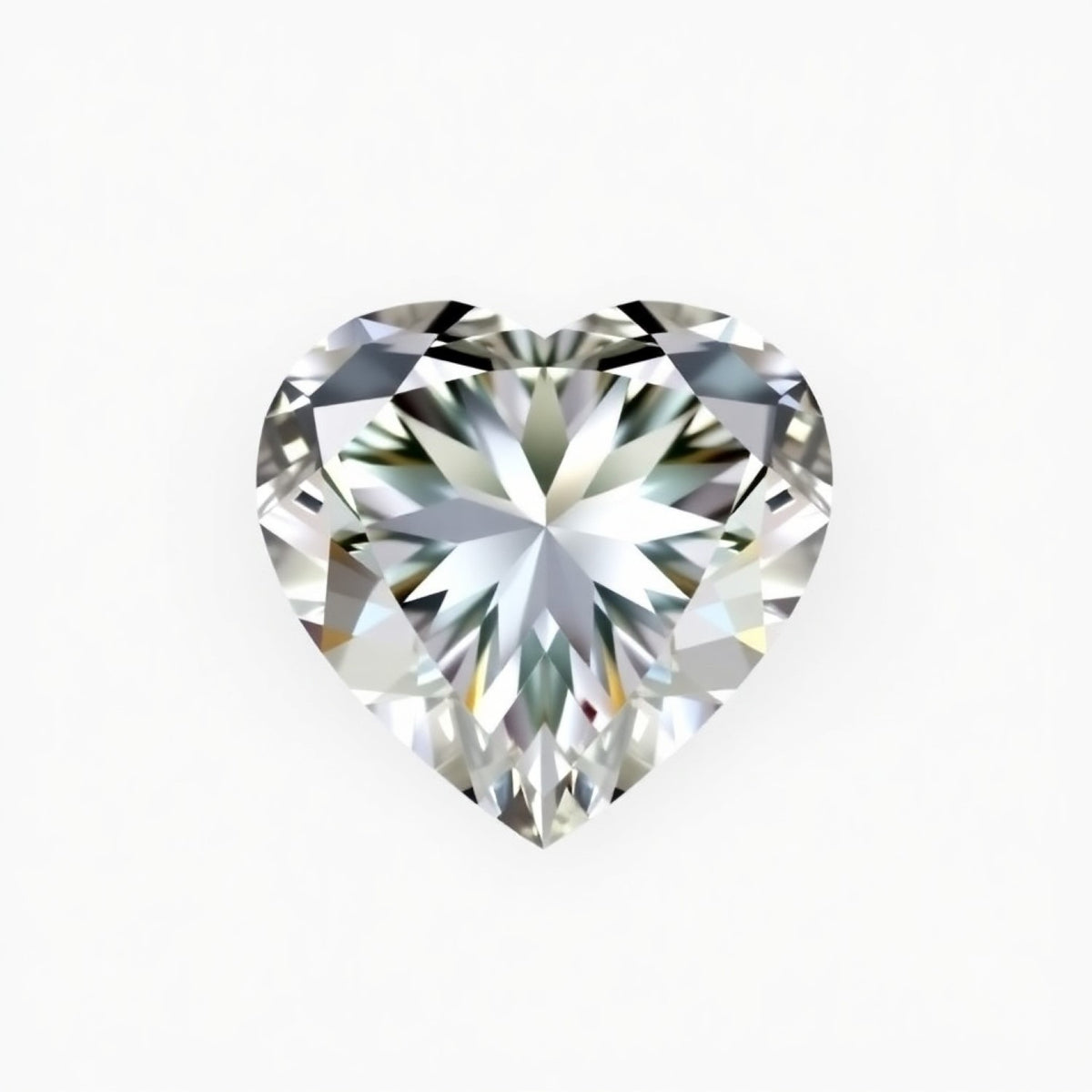 Moissanite 10PC Tiny 4x4 MM Heart Faceted White Brilliant Man Made Loose Gemstones