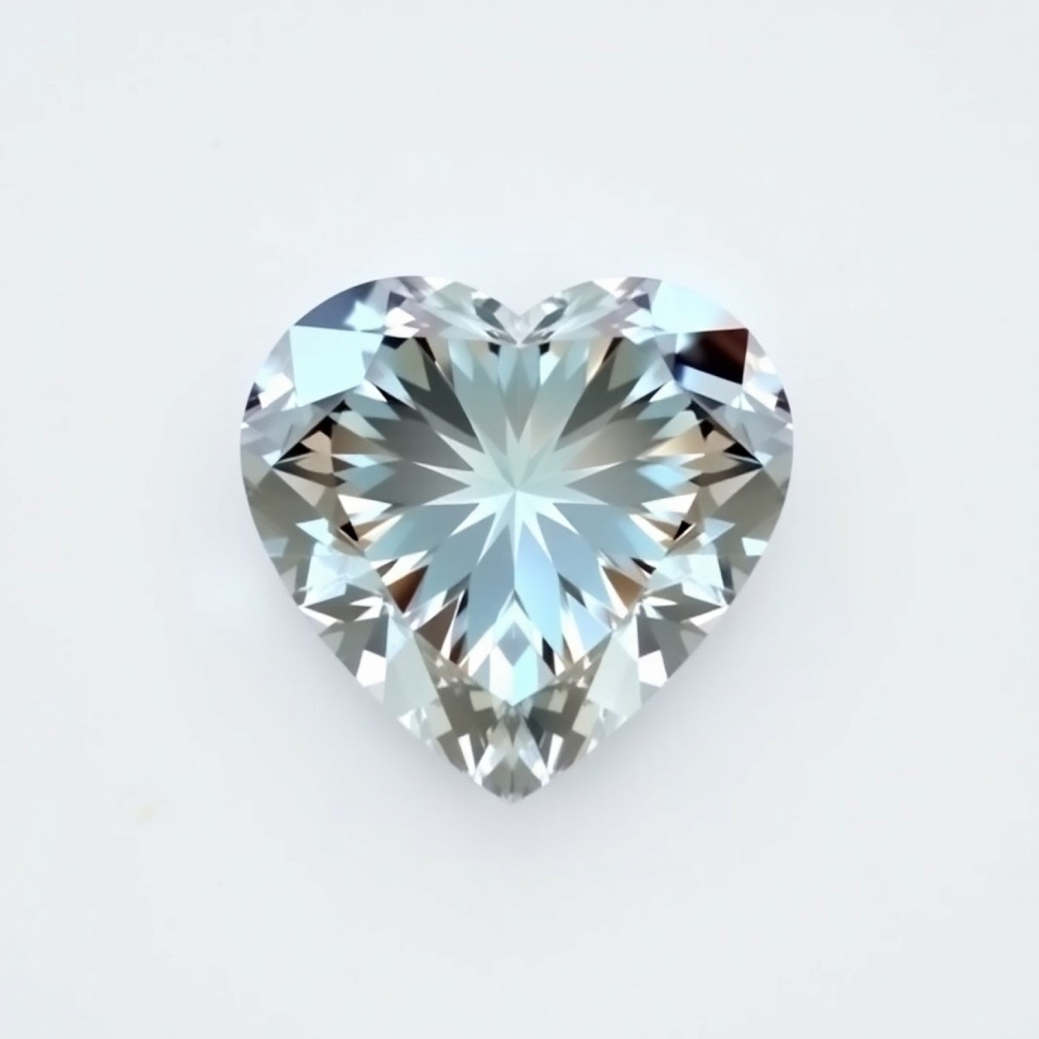 Moissanite 1PC Tiny 5x5 MM Heart Faceted White Sparkling Man Made Gems メイン画像