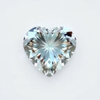 Moissanite 1PC Tiny 5x5 MM Heart Faceted White Sparkling Man Made Gems