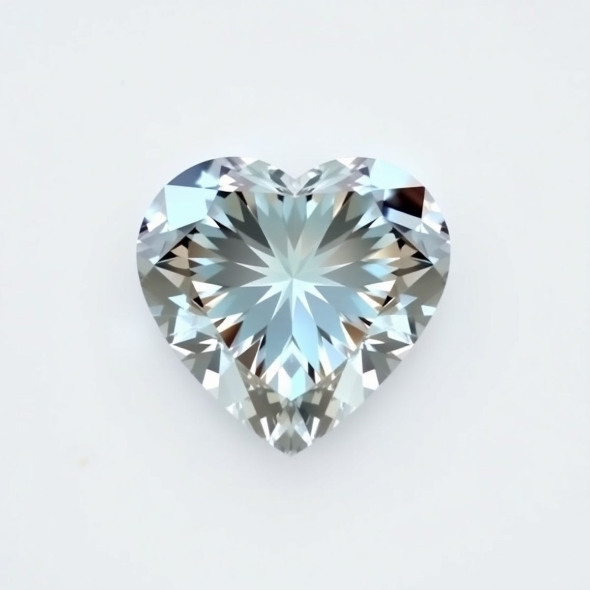 Moissanite 1PC Tiny 5x5 MM Heart Faceted White Sparkling Man Made Gems