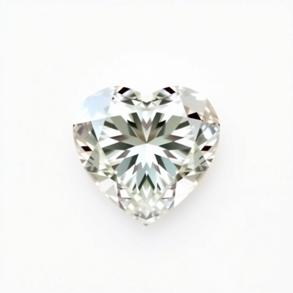 Moissanite 1PC Tiny 5x5 MM Heart Faceted White Sparkling Man Made Gems