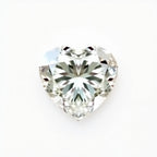 Moissanite 1PC Tiny 5x5 MM Heart Faceted White Sparkling Man Made Gems
