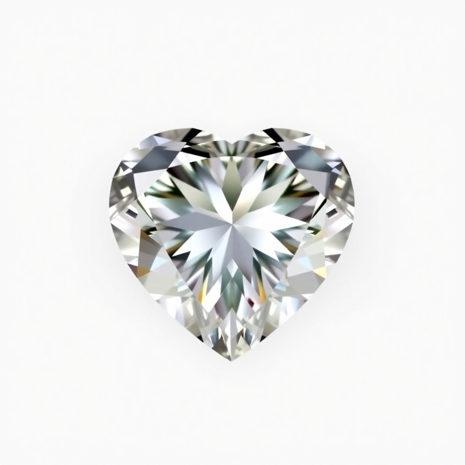 Moissanite 1PC Tiny 6x6 MM Heart Faceted White Polished Man Made Loose Gems Immagine principale del prodotto