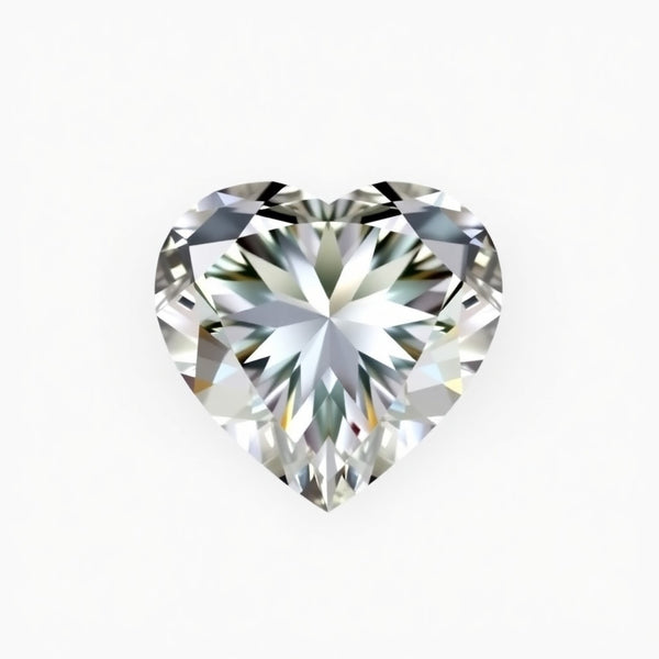 Moissanite 1PC Tiny 6x6 MM Heart Faceted White Polished Man Made Loose Gems