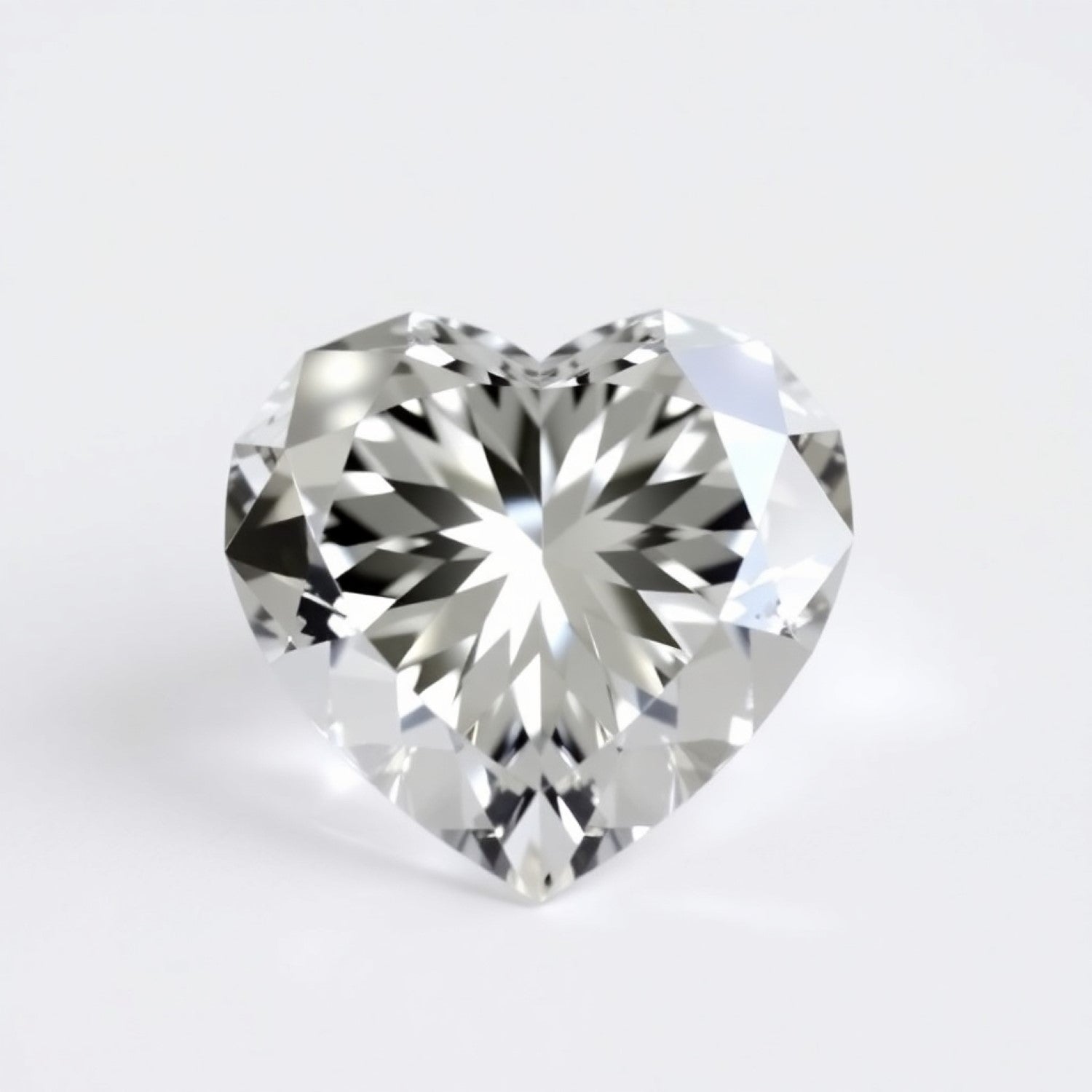 Moissanite 1PC Tiny 6x6 MM Heart Faceted White Polished Man Made Loose Gems