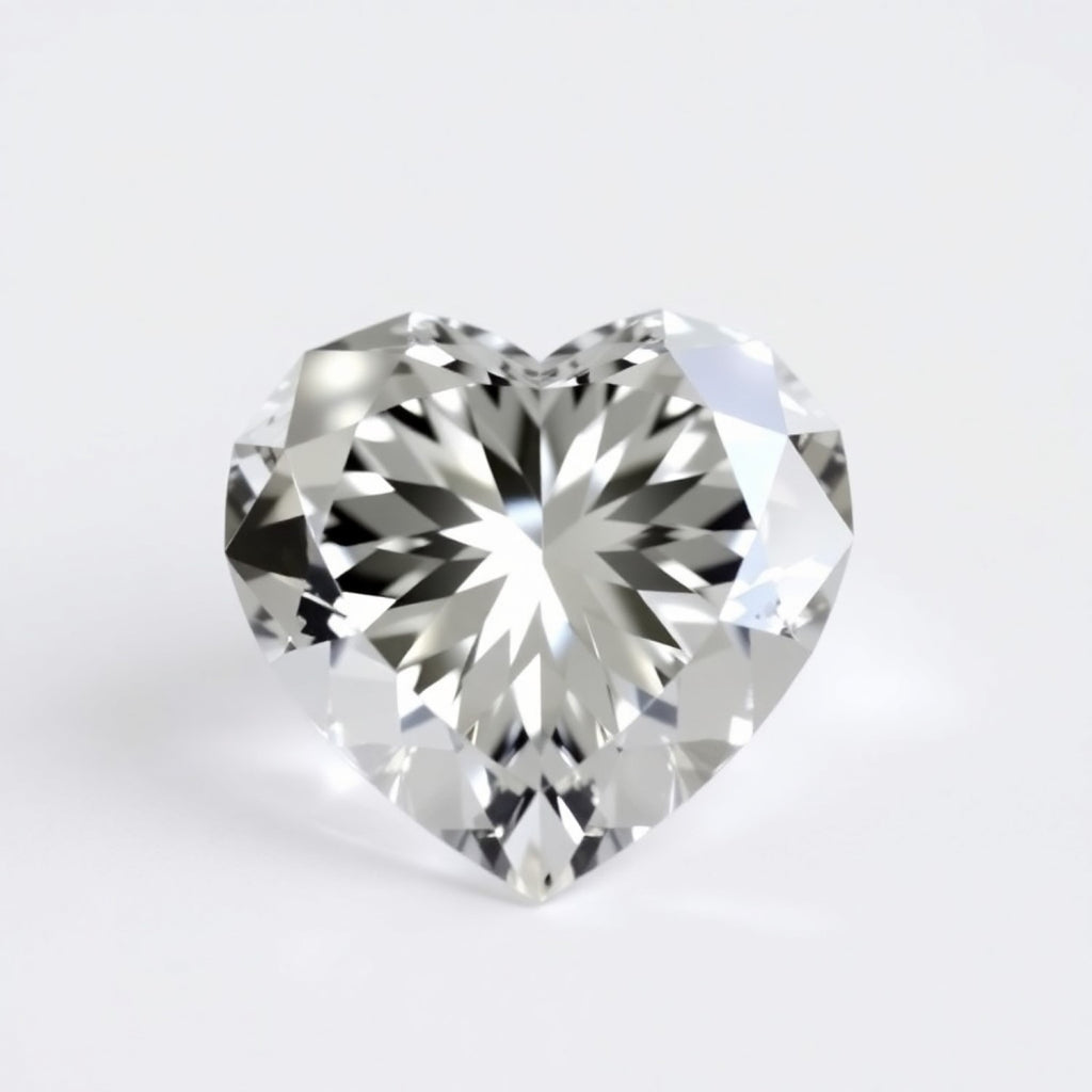 Moissanite 1PC Tiny 6x6 MM Heart Faceted White Polished Man Made Loose Gems