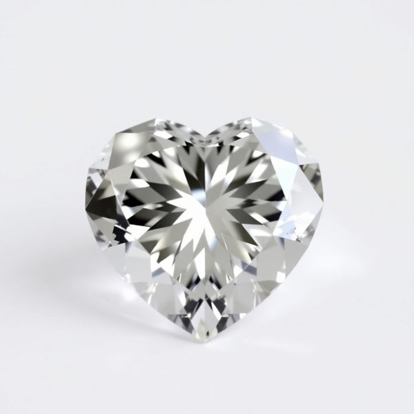 Moissanite 1PC Tiny 6x6 MM Heart Faceted White Polished Man Made Loose Gems