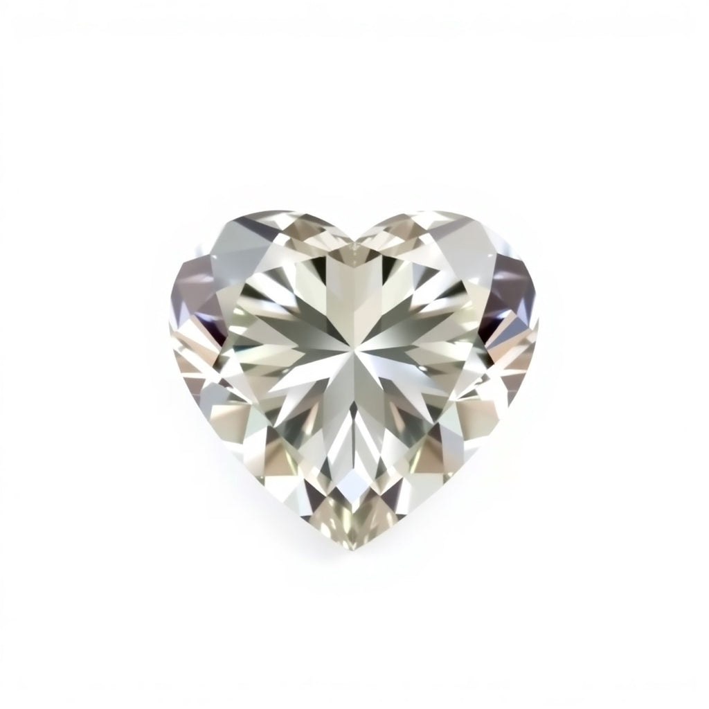 Moissanite 1PC Small 7x7 MM Heart Faceted White Splendid Man Made Loose Gemstone