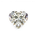 Moissanite 1PC Small 7x7 MM Heart Faceted White Splendid Man Made Loose Gemstone