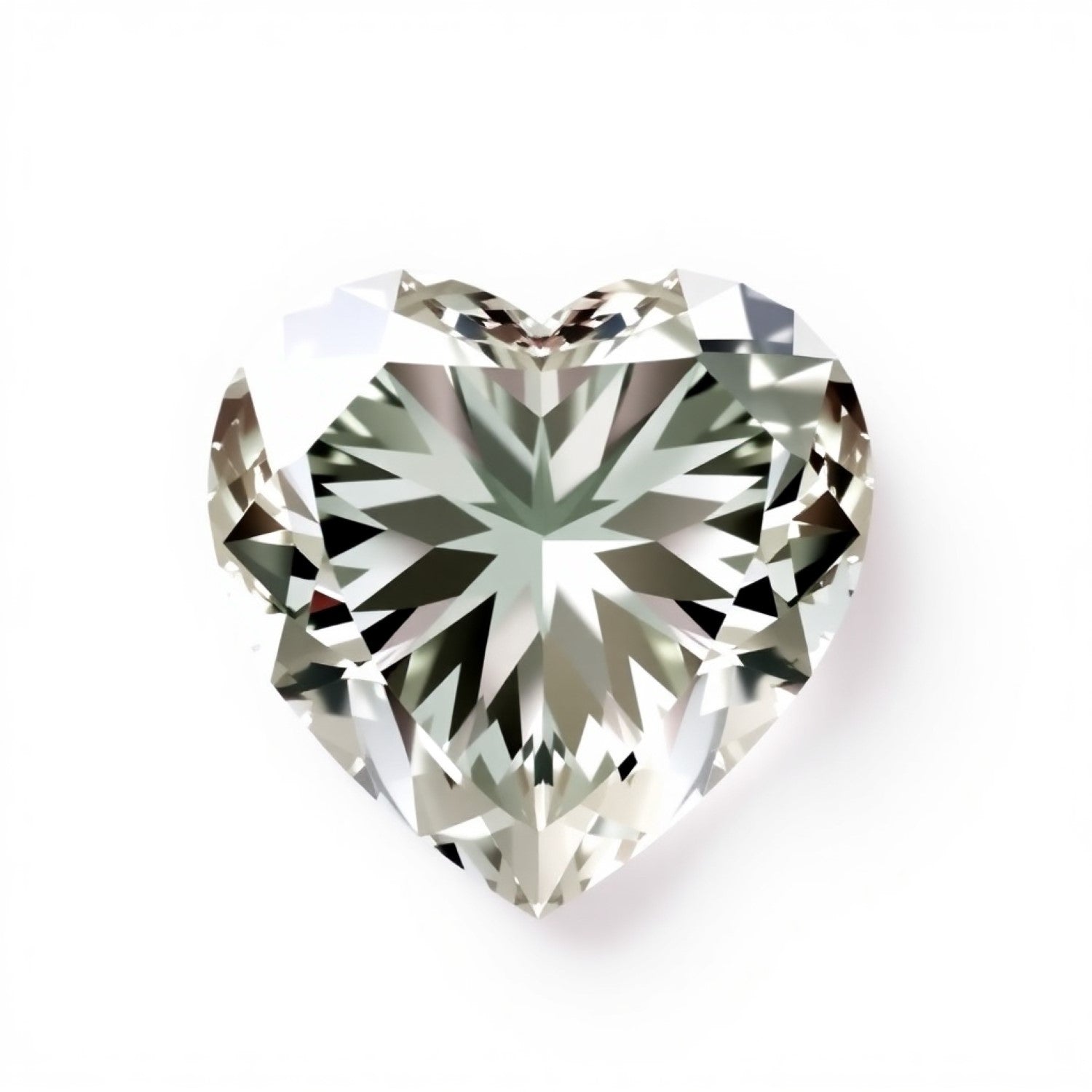 Moissanite 1PC Small 7x7 MM Heart Faceted White Splendid Man Made Loose Gemstone Secondary image