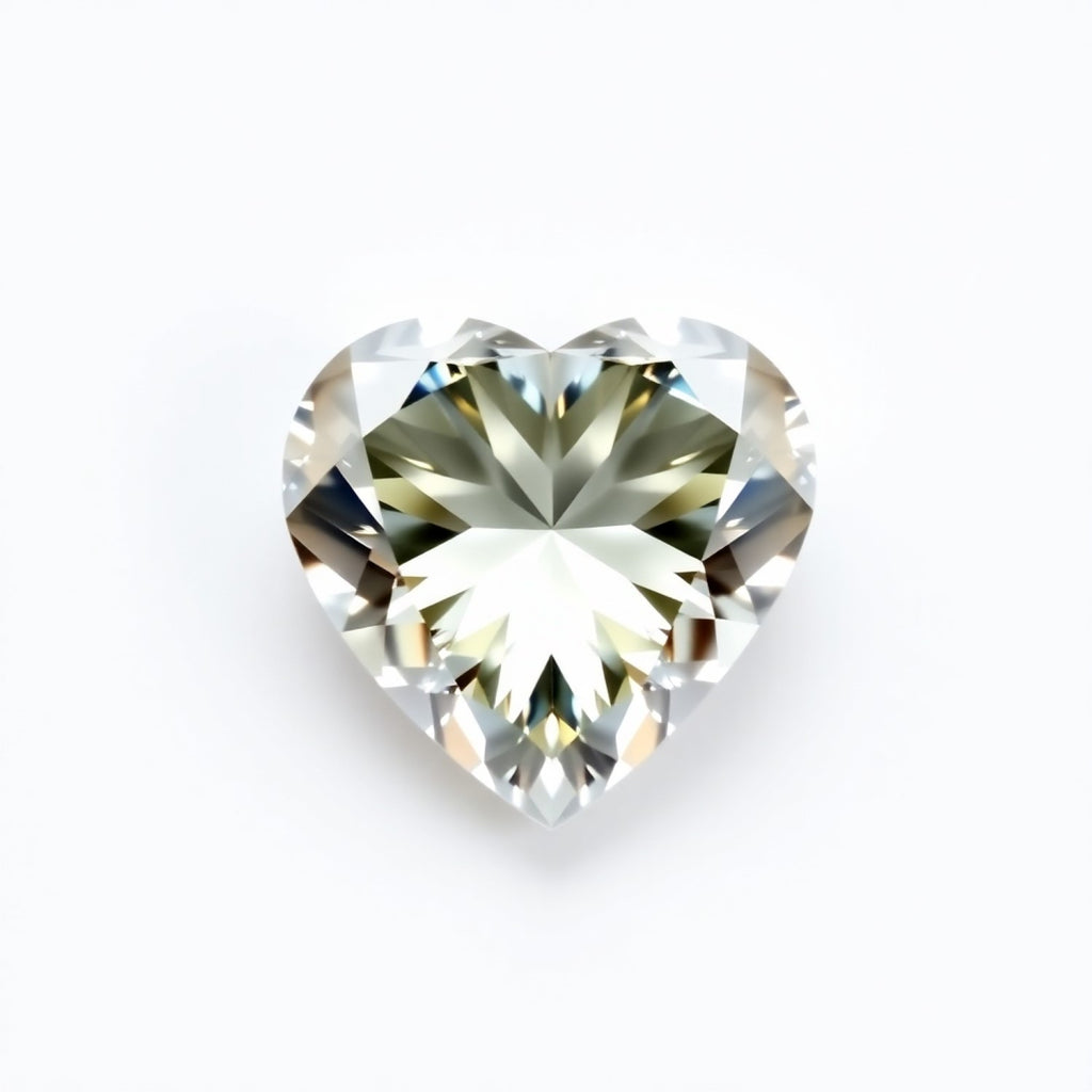 Moissanite 1PC Small 8x8 MM Heart Faceted White Luster Man Made Loose Gemstones