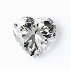 Moissanite 1PC Small 8x8 MM Heart Faceted White Luster Man Made Loose Gemstones