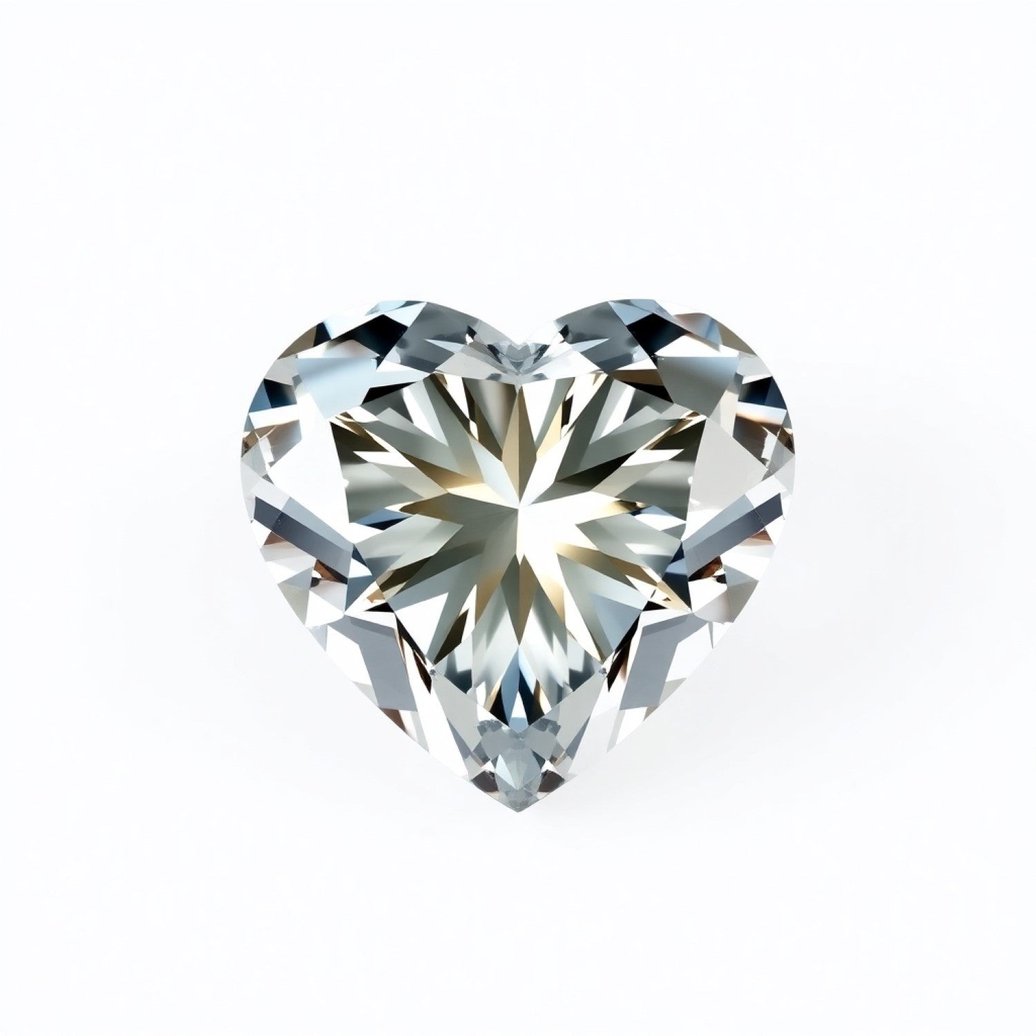 Moissanite 1PC Medium 9x9 MM Heart Faceted White Lustrous Man Made Gems