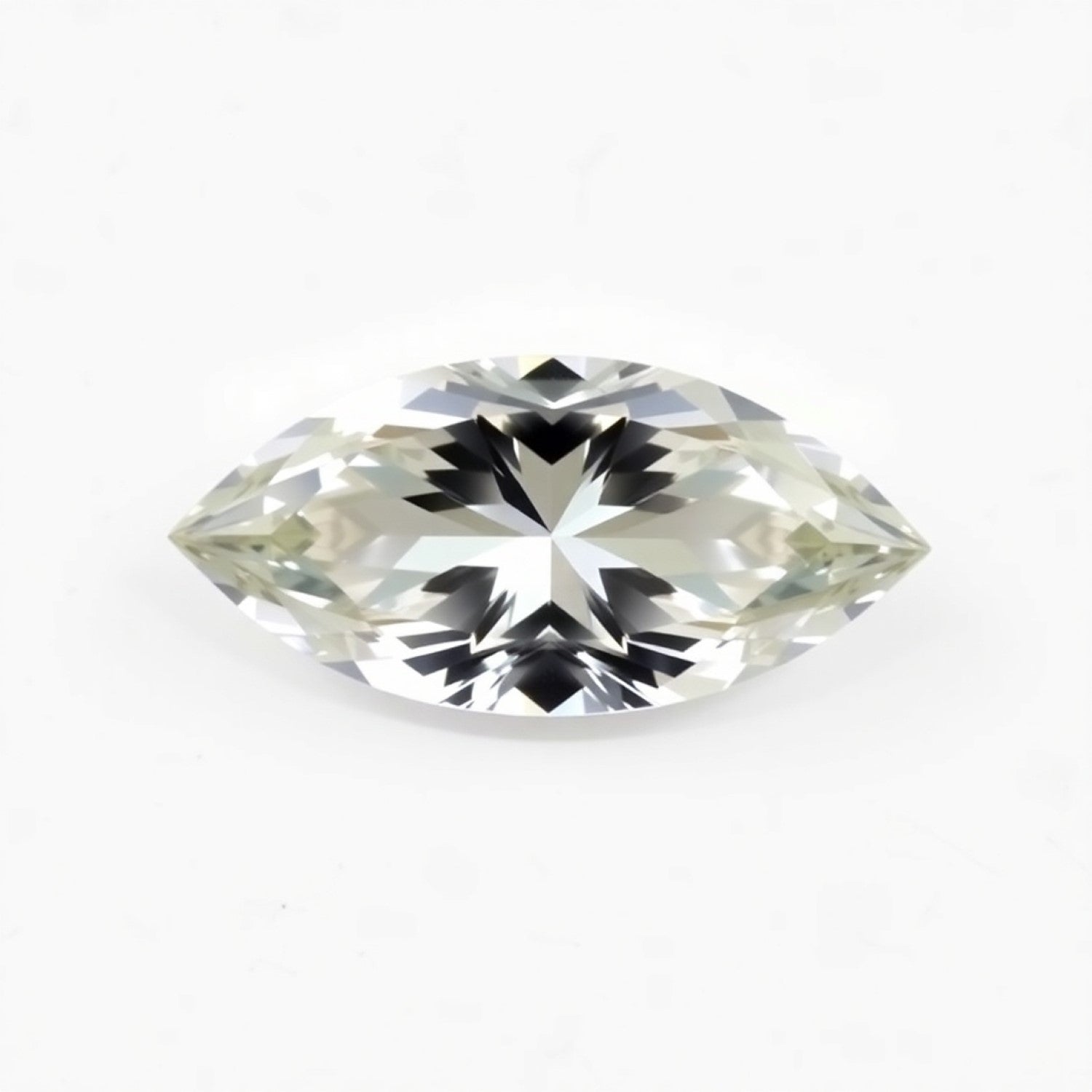 Moissanite 1PC Chunky 10x20 MM Marquise Faceted White Pure Man Made Loose Gemstones