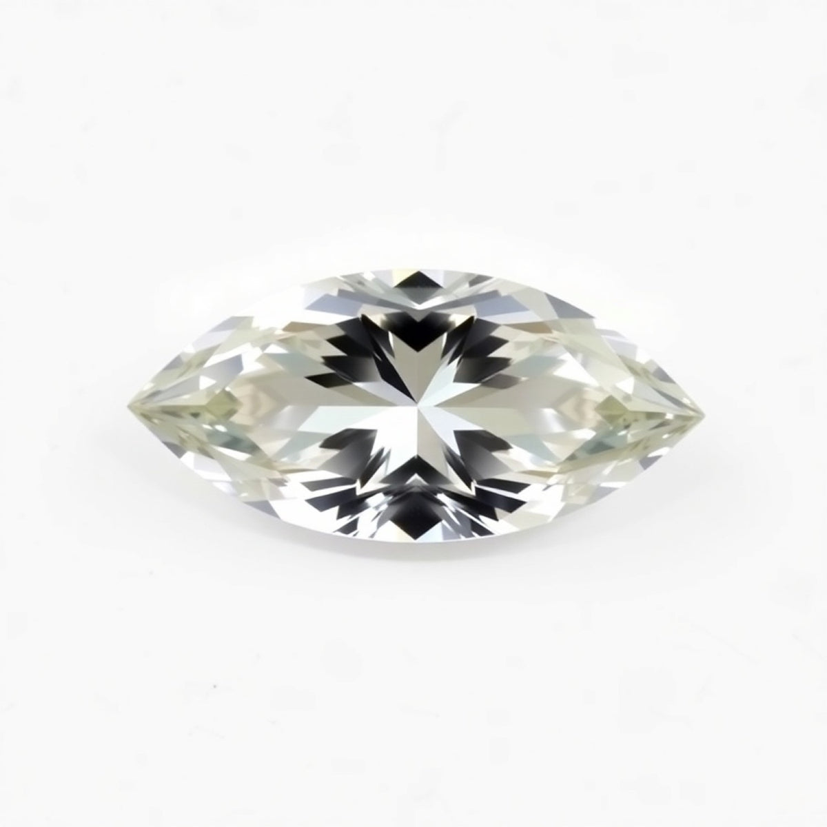 Moissanite 1PC Chunky 10x20 MM Marquise Faceted White Pure Man Made Loose Gemstones