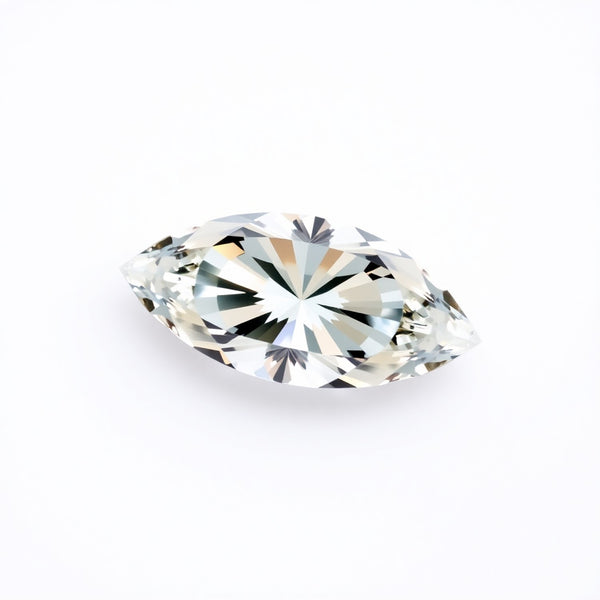 Moissanite 10PC Tiny 2x4 MM Marquise Faceted White Luster Man Made Loose Gemstones