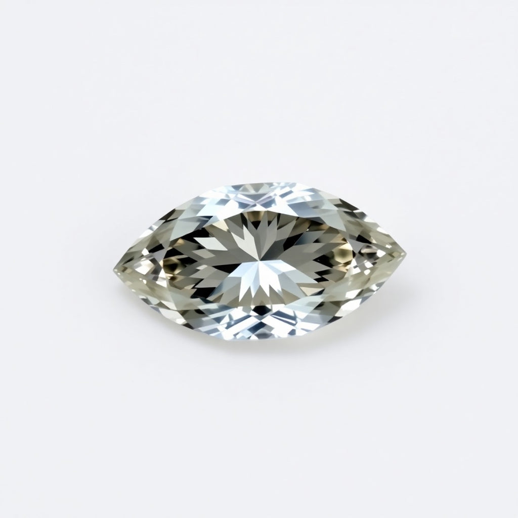 Moissanite 10PC Tiny 2x4 MM Marquise Faceted White Luster Man Made Loose Gemstones