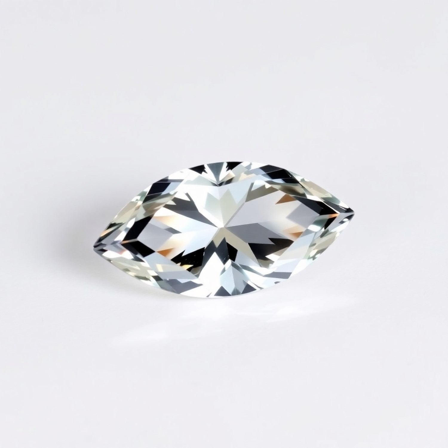 Moissanite 1PC Tiny 4x8 MM Marquise Faceted White Fine Man Made Loose Gemstone